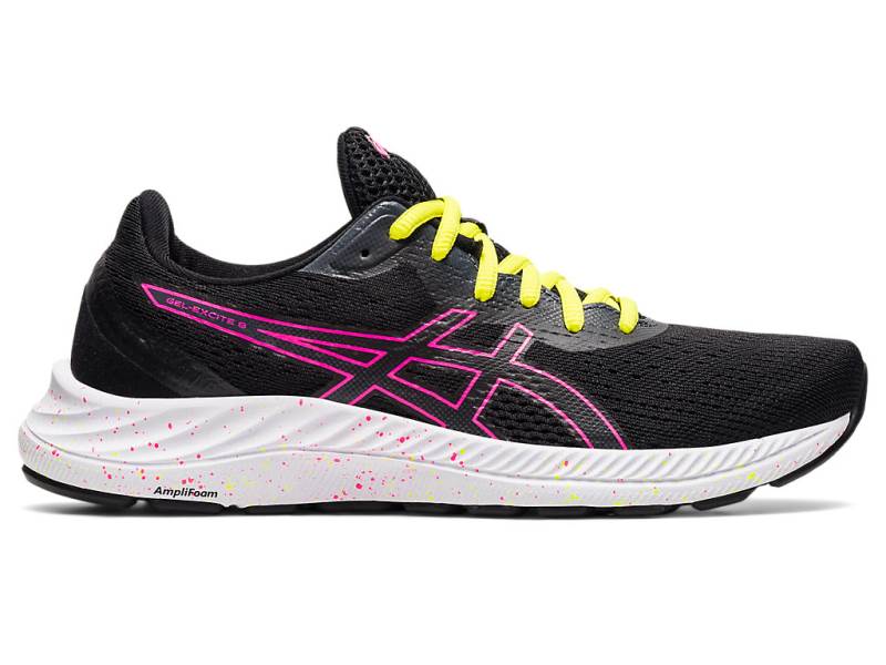 Sapatilhas Running Asics GEL-EXCITE 8 Mulher Pretas, 6272A679.195